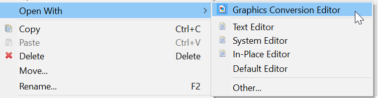 Open With Graphics Editor