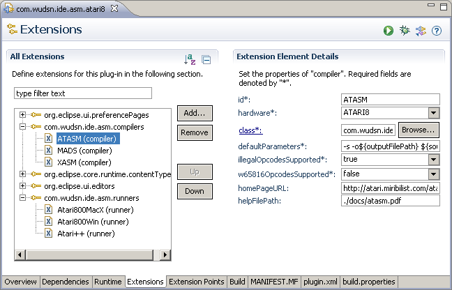 IDE compiler extensions