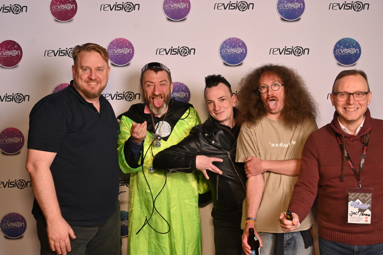 Me, Samurai (Hagen Deike) ,Sgt. Slayer (William Agas), Lotek Style (Stefan Benz), and Glafouk (Jérémi Glafouk)