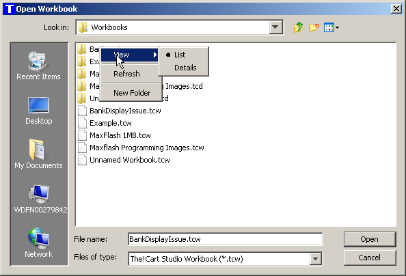 Old Windows file chooser